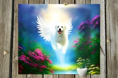 Dogs angels | 9 Magic Skinny tumbler Sublimation designs Product Image 7