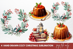 Hand Drawn Cozy Christmas Sublimation Christmas Clipart Product Image 1