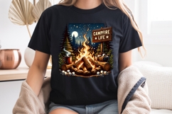 Campfire Life PNG, Night Camping &amp; S'mores Sublimation Product Image 7