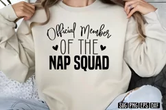 Official member of the nap squad SVG PNG Product Image 1