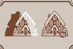 Gingerbread House SVG Bundle: Christmas Cut File Product Image 7