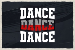 Dance svg png dxf | dancer varsity letters | dance shirt svg Product Image 2