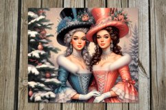 Retro Christmas | 8 Xmas Skinny Tumbler Sublimation Designs Product Image 7