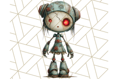 Creepy Dolls Clipart PNG Haunted Toy Characters Product Image 3