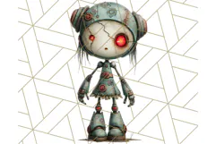 Creepy Dolls Clipart PNG Haunted Toy Characters Product Image 3