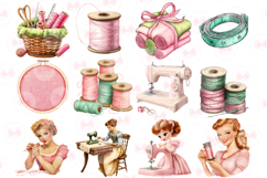 Mothers Day Sewing Clipart Set Of 49 Png Bundle Product Image 3