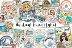 Nautical Travel Label Png Clipart Product Image 1