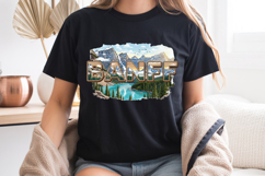 Banff National Park PNG, Vintage Canada Mountain Sublimation Product Image 8
