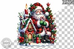 Christmas Santa Sublimation - Clipart PNG Design Product Image 1