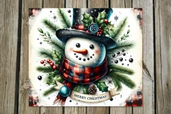 Xmas Snowman | retro Christmas Skinny tumbler sublimation2 Product Image 3