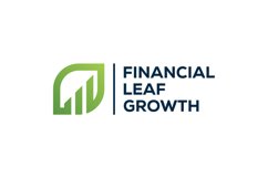 financial growth leaves logo design vector Product Image 1