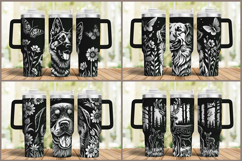 40oz Tumbler laser svg engraved wrap Product Image 9