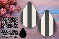 Sublimation Teardrop Earrings: Abstract Charm Product Image 1