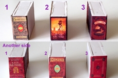 Miniature printable books, dollhouse library accessories dow Product Image 7