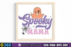 Spooky mama SVG, Halloween Door Sign SVG Product Image 2