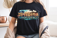 Florida State PNG, Vintage Sunshine State Beach Sublimation Product Image 7