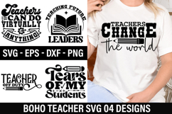 Boho Teacher SVG Design - Teaching Future Leaders Product Image 1