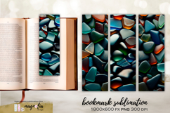 DARK BEACH GLASS 4 Bookmarks designs png Product Image 1