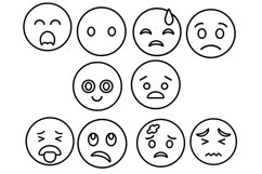 Emojis Set 2 Procreate Brush Stamps, 50 Emoji Stamps Product Image 7