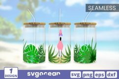 Can Glass Wrap SVG Bundle | Summer | Flamingo Product Image 5