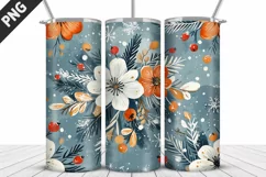 Flowers Tumbler Wrap | Sublimation Design | Tumble PNG Product Image 2