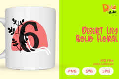 Desert Lily Boho Floral Monogram Product Image 1