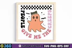 People give me the creeps SVG, Retro Halloween SVG, Hall Product Image 3