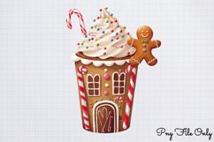 Cute Christmas Coffee Sublimation Clipart PNG Product Image 1