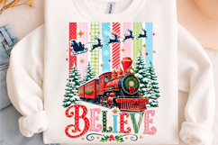 Believe Christmas Train PNG Product Image 1