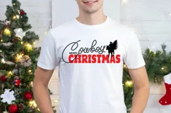 Cowboy Christmas SVG, PNG Cut file Howdy Printable Design Product Image 4