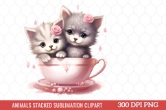 Animals Stacked Sublimation Clipart Product Image 1