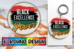 Blissful Car Coaster Round PNG, Juneteenth Product Image 1