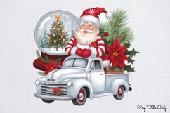 Christmas Truck Gnomes Clipart PNG Product Image 1