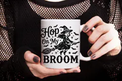 Hop On My Broom Svg, Halloween Witch Svg, Witch Broom Svg. Product Image 8
