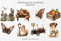 Steampunk Summer Clipart - Summer PNG Product Image 1