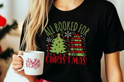 All Booked For Christmas Svg, Christmas Book Lover Svg. Product Image 3