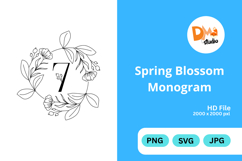 Spring Blossom Monogram Product Image 1