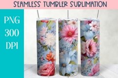 Floral Seamless Tumbler Sublimation BUNDLE Product Image 7