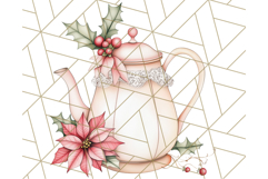 Christmas Cottagecore Kitchen Clipart PNG, Holiday Decor Product Image 3
