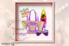 Purple Life Is Better At The Beach Design - Summer Coastal A Product Image 9