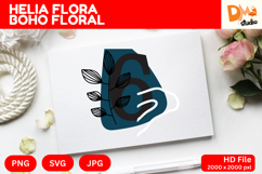 Helia Flora Boho Floral Monogram Product Image 1