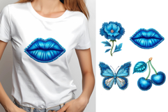 Denim Patchwork Sublimation Bundle. Denim Patchwork T-Shirt Product Image 8