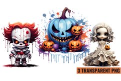 Watercolor Halloween collection sublimation , PNG Product Image 1