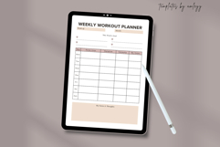 Weekly Workout Planner | Editable Canva Template for Fitness Product Image 4