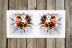 Cow &amp; wall | 4 Mug Sublimation designs, PNG Product Image 3