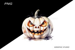Halloween white Pumpkin Clipart Product Image 1
