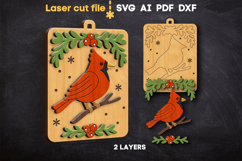 Christmas Ornaments Bundle SVG laser cut files for Glowforge Product Image 7