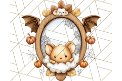 Halloween Fairy House Clipart PNG, Spooky Cottage Art Product Image 3