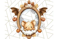 Halloween Fairy House Clipart PNG, Spooky Cottage Art Product Image 3