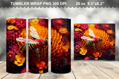 Bee Honeycomb Tumbler Design - 20oz Skinny Product Image 1